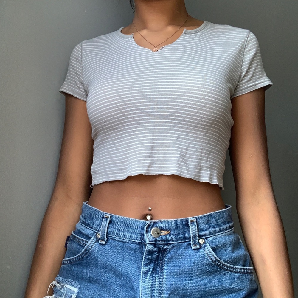 Striped Crop Top